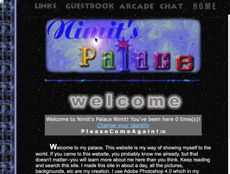 Screenshot of Nimit's Palace
