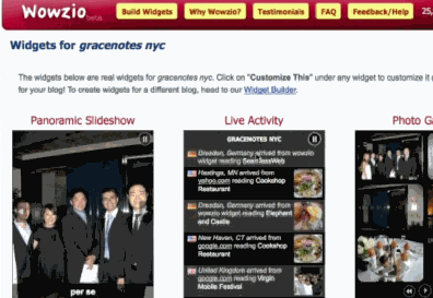 Screenshot of Wowzio
